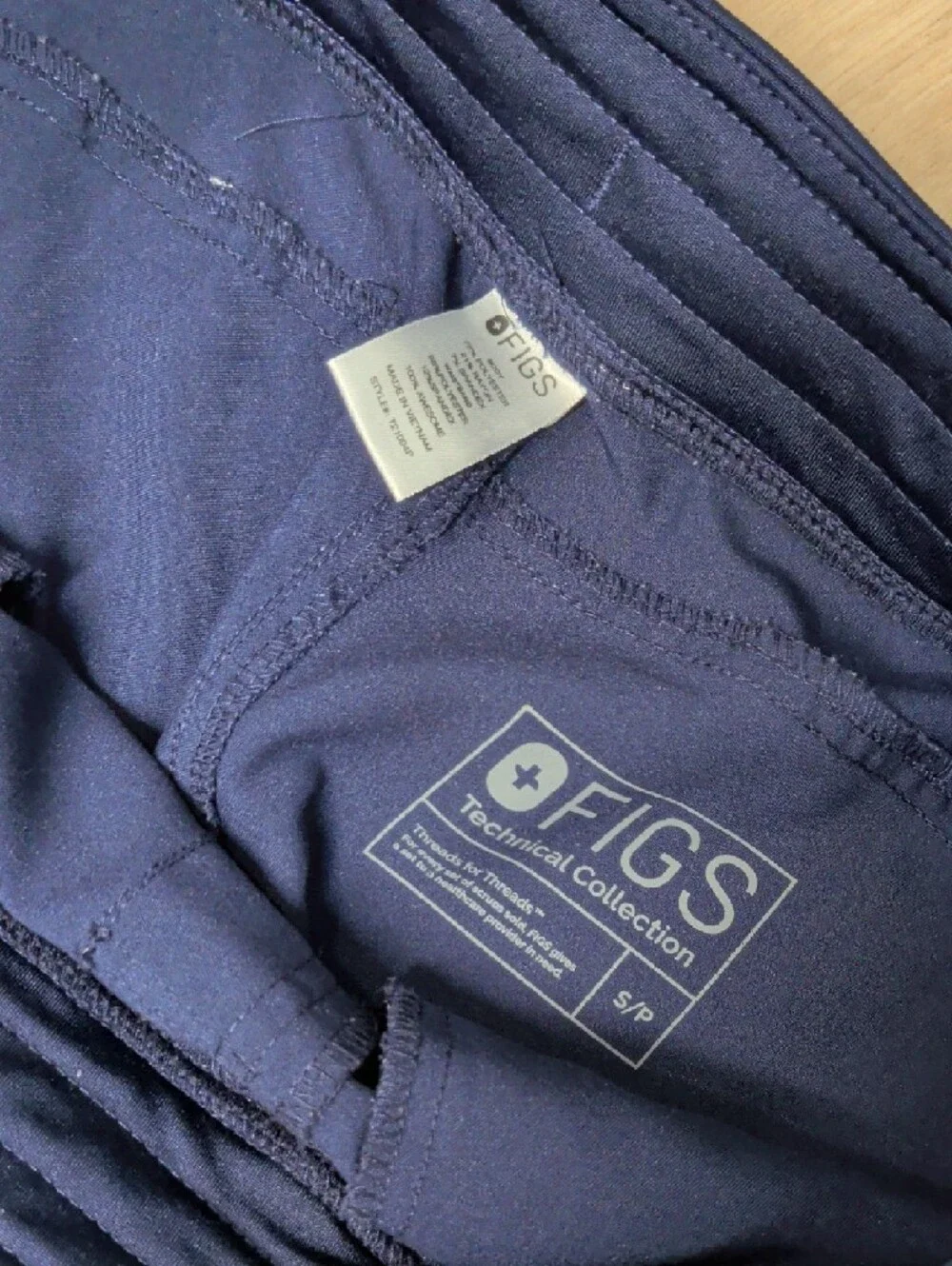 Figs Navy Drawstring Scrub Pants NWOT
